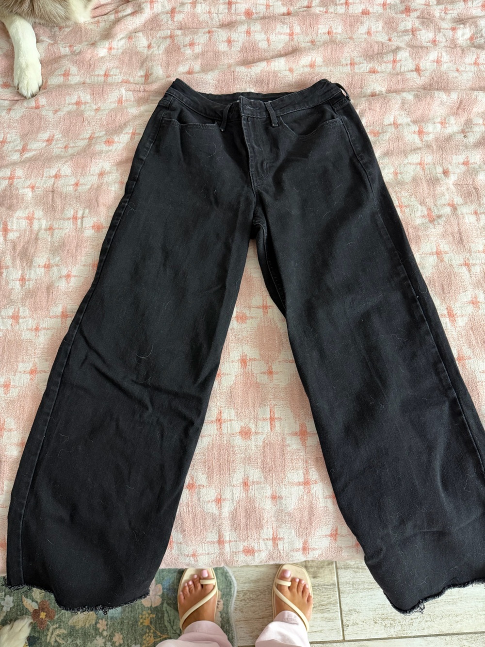 Old Navy Black Wide-Leg Jeans